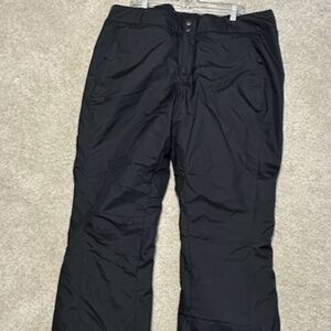 Columbia Insulated Waterproof Snow Pants w/Gaitors Black Women 2X NEW WO/Tags